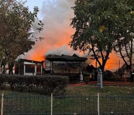 Kocaeli’de palet fabrikasında korkutan yangın