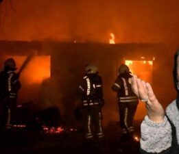5 çocuğunun canını zor kurtardı! Evinin yanışını gözyaşlarıyla izledi