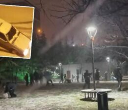 Ankara’da mevsimin ilk karı yağdı! Sürücüler zor anlar yaşadı