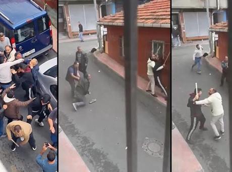 Beyoğlu’nda dehşet anları! Sopalı park yeri kavgası