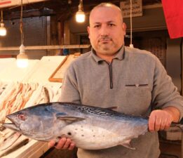 Bir metrelik torik balığı bin 500 liraya alıcı buldu