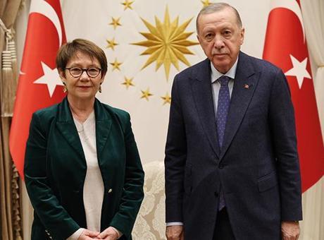 Cumhurbaşkanı Erdoğan, EBRD Başkanı Basso’yu kabul etti