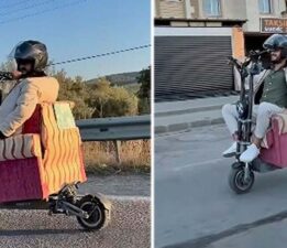 Ehliyetini kaptıran Muğlalı gençten “Koltuklu scooter” çözümü