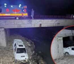 Hakkari’de 15 metre yükseklikteki köprüden Zap Suyu’na uçtu! Kamyonetteki 4 kişi yaralandı