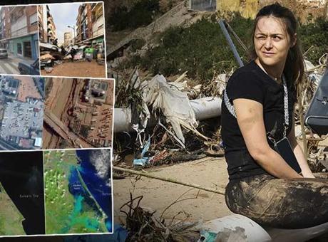 İspanya’daki felaketin boyutu uydu görüntülerinde! İşte bölgenin ilk ve son hali…
