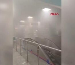 İstanbul’da metroda yangın