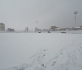 Kayseri’de amatör maçlara kar engeli