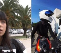 Motosiklet sürücüsü kadının çektiği videoyu milyonlar izledi: Bu kadarını beklemiyordum