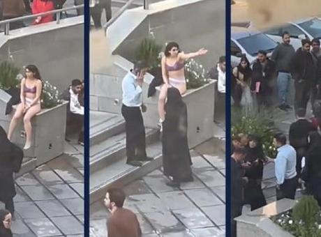 Tahran’daki üniversitenin kampüsünde tacize uğrayıp giysilerini çıkaran genç kadın tutuklandı