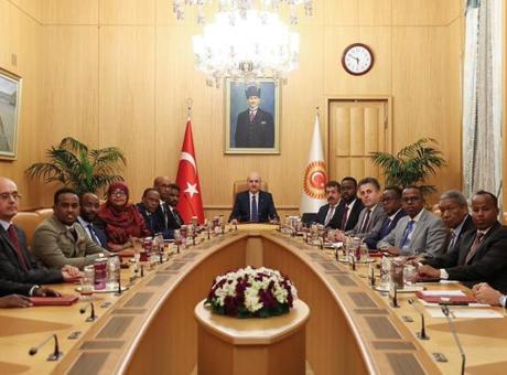 TBMM Başkanı Kurtulmuş, Ukrayna ve Somali’nin parlamentolar arası dostluk gruplarının üyelerini kabul etti