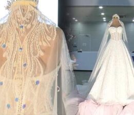 1 milyon dolarlık gelinlik: Görenler gözlerine inanamadı! Tam olarak 30 kilo