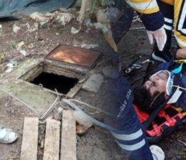 12 metrelik artezyen kuyusuna düştü, itfaiye kurtardı