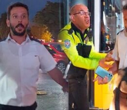Beşiktaş’ta akılalmaz anlar! Otobüs şoförü yolcuya sinirlenip araçtan indi