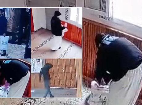 Camide saklandı, kadın kılığına girip hırsızlık yaptı