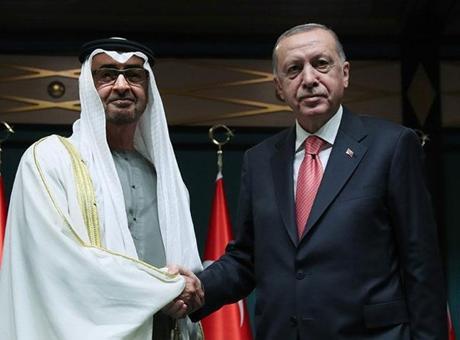 Cumhurbaşkanı Erdoğan, BAE Devlet Başkanı Al Nahyan ile görüştü