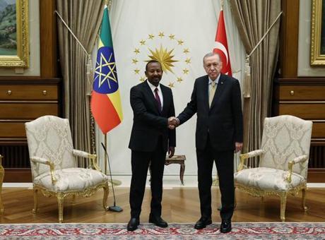 Cumhurbaşkanı Erdoğan Etiyopya Başbakanı Ahmed Ali ile görüştü