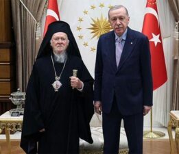 Cumhurbaşkanı Erdoğan, Fener Rum Patriği’ni kabul etti