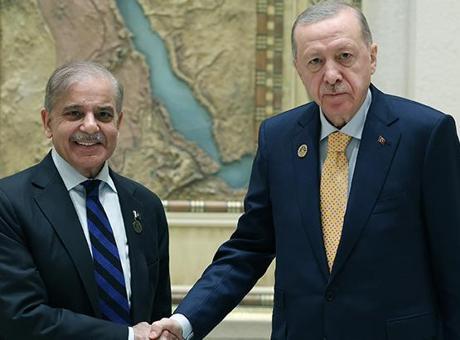 Cumhurbaşkanı Erdoğan, Pakistan Başbakanı Şerif’i kabul etti