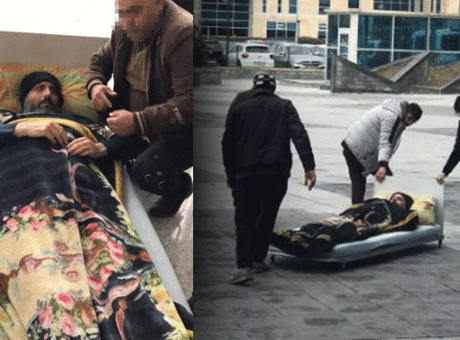Duruşmaya tekerlekli yatak ile geldi, eşinden boşandı!