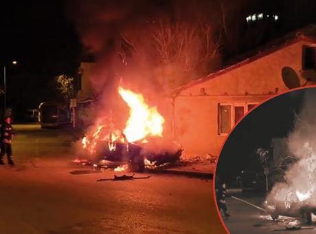 Edirne’de katliam gibi kaza! Duvara çarpan otomobil alev aldı: 4 ölü