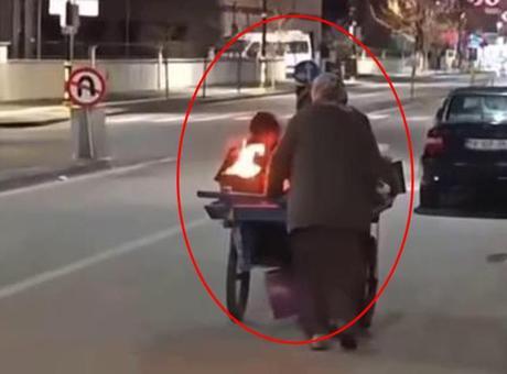 El arabası üzerinde yaktığı ateşle çocuklarını ısıtmıştı! Şoke eden gerçek