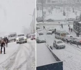 Elazığ’da yoğun kar yığışı ve tipi zincirleme kazaya neden oldu!