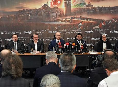 Galata Köprüsü’nde 1 Ocak’ta düzenlenecek Filistin eylemi için ortak çağrı