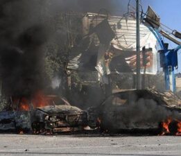 Halep Üniversite Hastanesi’ne hava saldırısı! Bölgeden ilk görüntüler