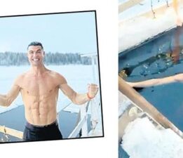 Ronaldo’dan ‘buz adam’ şovu