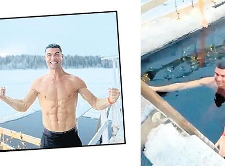 Ronaldo’dan ‘buz adam’ şovu