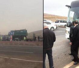 Siirt’te zincirleme kaza! 2 kişi yaralandı
