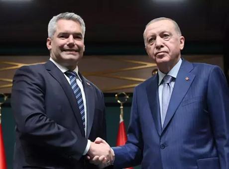 Son dakika: Cumhurbaşkanı Erdoğan Avusturya Başbakanı ile görüştü! Suriye mesajı