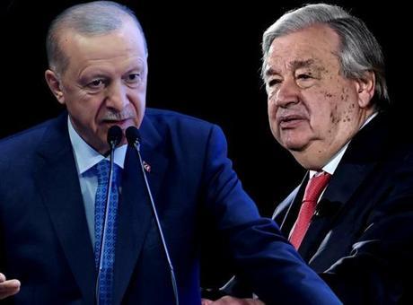 Son dakika: Cumhurbaşkanı Erdoğan, Guterres ile ‘Suriye’yi görüştü