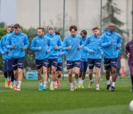 Trabzonspor, Galatasaray maçı hazırlıklarına devam etti