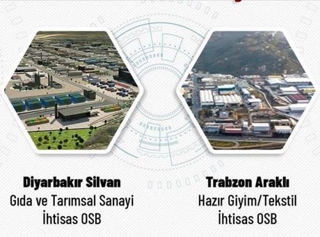 Türkiye’deki organize sanayi bölgesi sayısı arttı