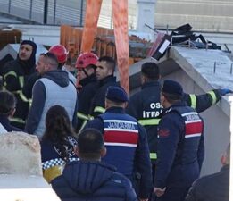 Üzerine beton blok düşen işçinin kahreden sonu