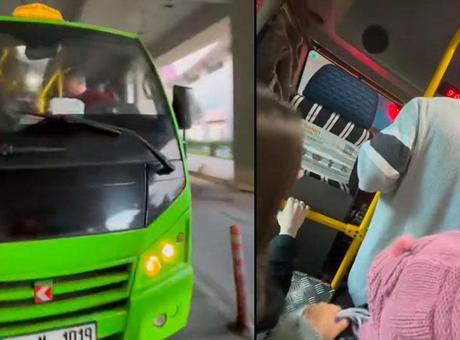 Yer: Sarıyer! Minibüs şoförü çılgına döndü, kapıları kapattı kimseyi indirmedi