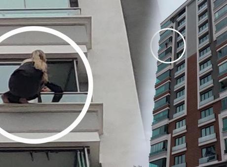 12’nci katın balkonunda dehşet anları! Kadın avukat intihara kalkıştı