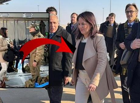 Almanya Dışişleri Bakanı Baerbock Suriye’ye çelik yelekle indi!