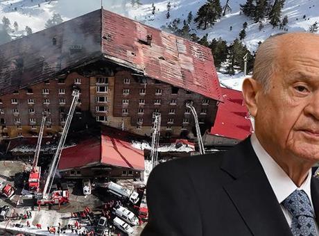 Bahçeli’den otel yangınında hayatını kaybedenler için taziye
