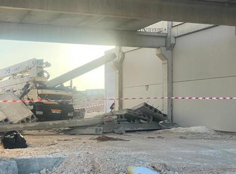 Çalıştığı inşaatta başına beton blok düşen vinç operatörü feci şekilde can verdi