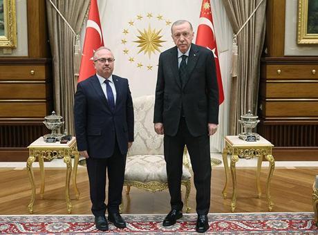 Cumhurbaşkanı Erdoğan TMV Başkanı ile görüştü