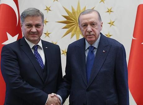 Cumhurbaşkanı Erdoğan, Zvizdic’i kabul etti