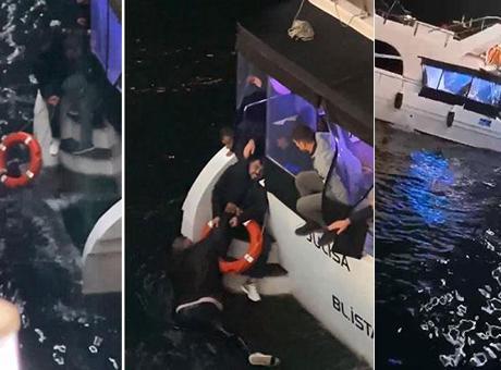 Galata Köprüsü’nde panik! Bir kişi Haliç’e düştü