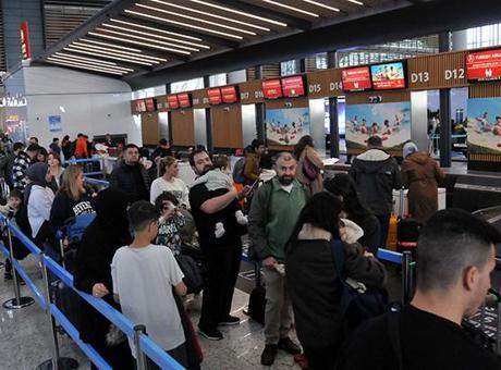 İstanbul Havalimanı’nda sömestr tatili yoğunluğu
