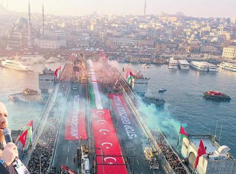 İstanbul’dan Gazze’ye dayanışma köprüsü! Yılın ilk gününde soykırıma karşı yürüyüş