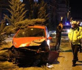Nevşehir’de şaşkına çeviren olay! Kaza yaptı, alkollü sürücü polise ecel teri döktürdü