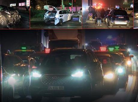 Sarıyer’de zincirleme kaza! 7 araç birbirine girdi