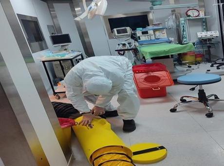 Sivas’ta hastanede panik anları! Karbon filtre patladı, sızan gazı AFAD tahliye etti