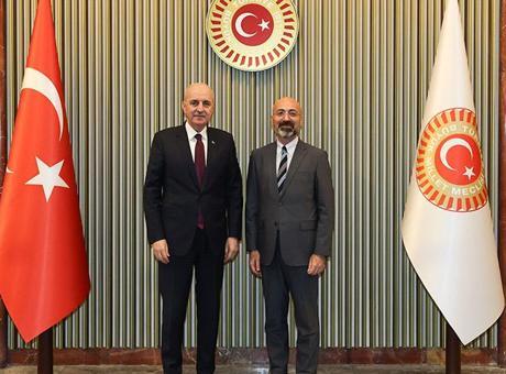 TBMM Başkanı Kurtulmuş, Türkiye Maarif Vakfı Başkanı’nı kabul etti